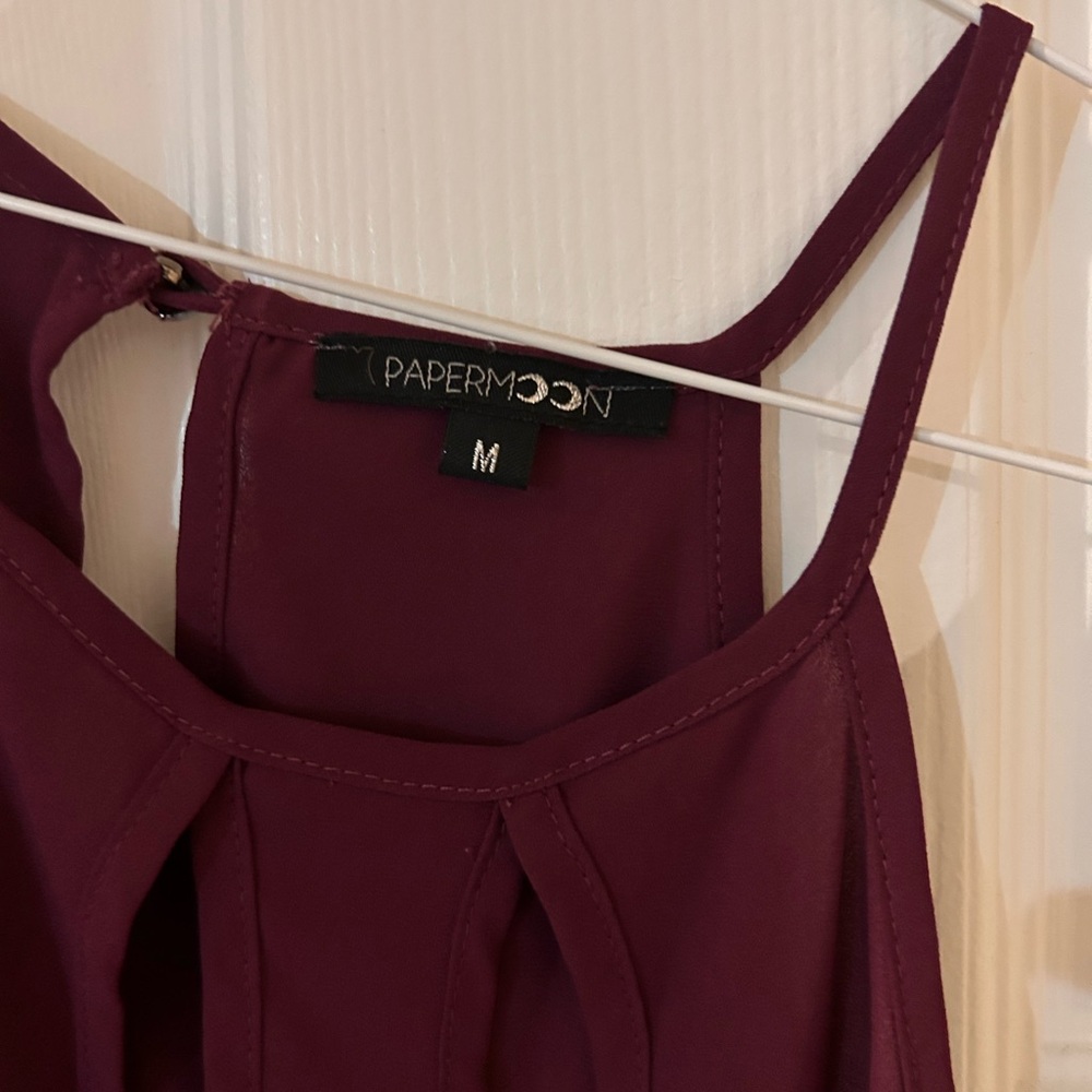 Papermoon Sleeveless Magenta Blouse - Picture 4 of 4